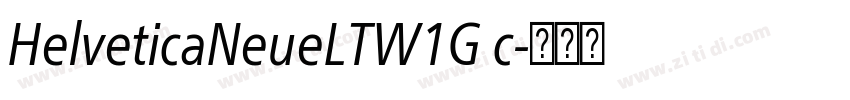 HelveticaNeueLTW1G c字体转换